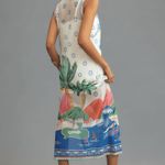 Farm Rio Mesh Logo Midi Dress XS Photo 3