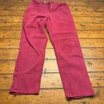 Forenza Women's reddish Pink Pinstripe Corduroy Pants High Waisted Straight Leg Photo 0