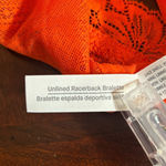 Auden Bralette Womens XS Orange High Apex Adjustable Unlined Lace Racerback NEW Photo 8