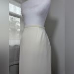 Karen Scott Vintage ‘00s  Ivory Pencil Maxi Skirt w/ Back Slit Photo 3