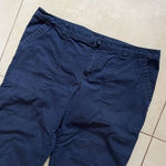 Patagonia Women's Cropped Navy Blue Organic Cotton Pants Size 12 Photo 1