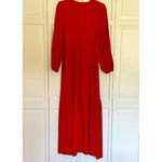 Anthropologie  Amadi Alisha red tiered maxi dress small Photo 13