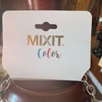 Mixit Silver and Purple Geometric Necklace Photo 3