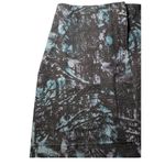 ATM Melillo Abstract Print Ripstop Cotton Skirt Grey Purple Turquoise Camo Sz 6 Blue Photo 11