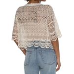 Liverpool Cream Crochet Lace Kimono Cardigan Boho Summer Beach Cover Up Size L Photo 1