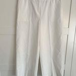Amanda & Chelsea  Wide Leg Modern Fit White Pants Size 12 Ankle Crop Photo 0