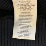 Joie  Navy Blue Ribbed Knit Ruffle Short Sleeve Mock Neck Sweater Top Size M Photo 3