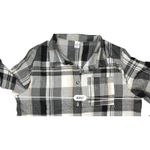 Cottagecore Collared Black Plaid Long Sleeve Flannel Shirt XL Cabincore NWT Photo 4