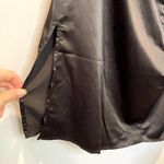 Princess Polly  NWT Black Satin Kendra Mini Dress - size 12 Photo 6