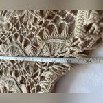 Chico's  Beige Loose Crochet Cottagecore Boho Beach Knit Sweater Top Photo 9