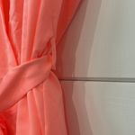 Victoria's Secret Victoria’s Secret Lightweight Satin Robe Coral and Lace Small Photo 8