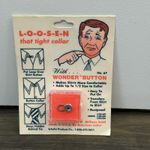 Wonder Button Collar Extender by Schafer Products Co USA Vintage Silver Photo 1