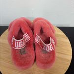 UGG  Oh Yeah Womens 8 Pop Coral Double Strap Slide Slipper 1107953 Pink Sheepskin Photo 3