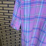 Ralph Lauren Lauren  Pink‎ Plaid Button Up Night Gown Size Medium Photo 4