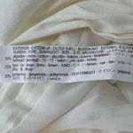 ZARA  Ruched Bodycon Mini Dress with Ruffle Straps Ivory White Size Medium NWT Photo 5