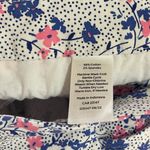 Talbots Women’s cropped pink and blue floral print casual pants Size 6 Photo 4