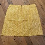 Boden Helena Chino Autumn Gold White Ditsy Floral Print Mini Skirt US 12 LONG Orange Photo 5