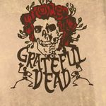 Grateful Dead Beige Graphic Tee Size Medium Oversized Tee Crew Neck Photo 4