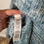 Chico's Y2K  Blue Knit Heathered Sequin‎ Off The Shoulder Sweater Womens 2/Large Photo 6