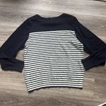 J.Crew  Navy and White Striped Sweater XXL Lightweight Nautical Photo 3