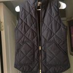J.Crew  Factory Black puffer zip up vest XS Photo 0