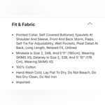 SKIMS  NWT Boyfriend Fleece Trench Coat Onyx Size M Oversized Photo 6