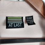 At Last  XLJ Micro Corderoy Baby Pink Crop Zip Front Jacket Photo 1