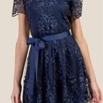 Francesca’s Collections Size Small Francescas Collections Isabella Navy blue Lace Floral Dress NWT Photo 1