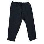 Eloquii  Dark Navy Blue Pinstripe Suiting Style Joggers Pants Trousers Size 20 Photo 4
