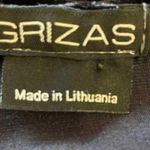 Grizas Lagenlook Silk Velvet Shift Balloon Midi Dress Black Small Photo 6