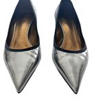 Giuseppe Zanotti  Pointed Kitten Heel Metallic Iridescent silver size 38 US 8 Photo 2