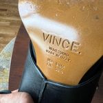 Vince Jody Slingback Woman's Black Leather Bootie Mule Size 8.5 Excellent Photo 5