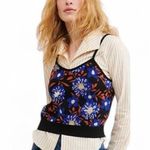 Anthropologie NWT Maeve Floral Jacquard Sweater Tank | S Photo 4