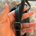 Sleek Black Leather Backpack with Adjustable Strap Photo 8