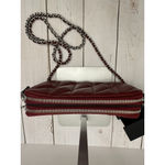 Coach Maroon Red Kira Quilted Leather Silver Crossbody Purse CM531 7.5x4” NWOT Photo 3