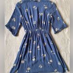 Billabong  Blue V-Neck Floral Mini Dress Size Small Photo 9