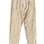 Free People EUC Light At Sunrise Drawstring High Rise Cropped Pants Size 4 Photo 4