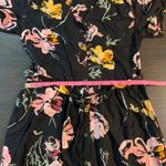 Fat Face Black Floral Midi Wrap Dress Puff Sleeve Tie Waist 6 Full Button Front Photo 10