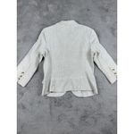 Olivia Moon  Linen Blend Blazer‎ Jacket Petite Large Neutral Career Minimalist Photo 6