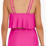 None Ruffle Top High Waist 2 Piece Bikini Tankini Size Medium NWOT Photo 3