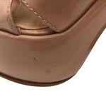 Schutz Pattie Patent Leather Sandal Platform Block Heel Ankle Strap Beige Nude 9 Photo 6