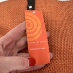 NWT Earth Axxessories Womens Woven Double Handle Tote Shoulder Bag Burnt Orange Photo 5