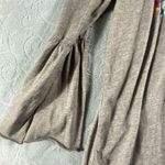 Johnny Was Womens Brown Darielle Embroidered Top Medium Flute Sleeve Boho Unique Photo 6