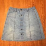 Mossimo Supply Co MOSSIMO Button Down Blue Denim Jean Skirt Size 4 Photo 0