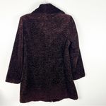 Calvin Klein Burgundy Textured Lined Trench Coat, Size Medium Photo 1