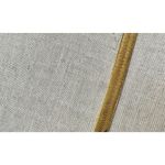 KR gold tone long herringbone vintage necklace Photo 2