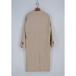 ASOS Design Longline Trench Coat Beige Women's 0 XS Cotton Twill Single Breasted Photo 1