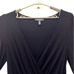 Modcloth Womens Peplum Top Size 1x 70s Black Disco Glam Glitter Sparkle Party Photo 3