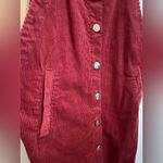 Celebrity Pink  Corduroy Button Front Pinafore Photo 3