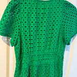 Anthropologie Green Eyelet Somerset Mini Dress | M Photo 4